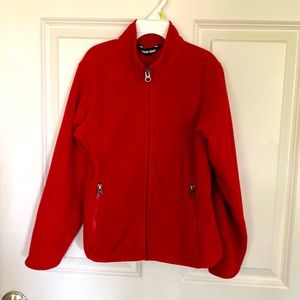 Lands End Red Fleece